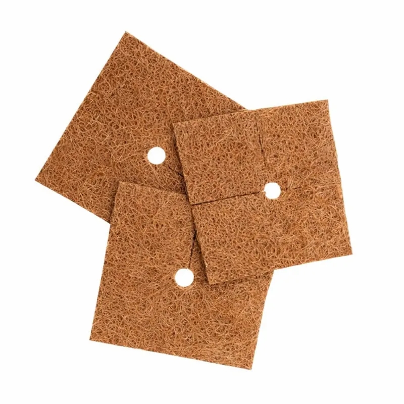 Lot de 3 paillis coco 38 cm - naturel et biodégradable