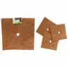 Lot de 3 paillis coco 38 cm - naturel et biodégradable
