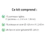 Kit clôture rigide 30m - Grillage époxy 193cm - Anti-rouille