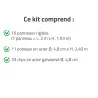 Clôture rigide 20m - Grillage époxy 193cm - Kit complet