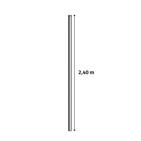 Clôture rigide 20m - Grillage époxy 193cm - Kit complet