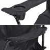Chaise Easy C1 Pliable Noir - Acier & Polyester 600D