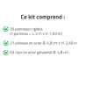 Kit clôture rigide 40m - Grillage époxy 193cm - Sécurité durable