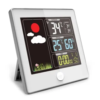 Station météo LCD couleur sans fil pour extérieur