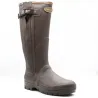 Bottes Rambouillet full zip marron 37-47 en caoutchouc