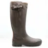 Bottes Rambouillet full zip marron 37-47 en caoutchouc