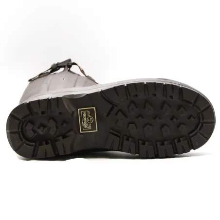 Bottes Rambouillet full zip marron 37-47 en caoutchouc