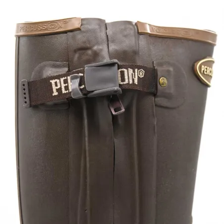 Bottes Rambouillet full zip marron 37-47 en caoutchouc