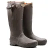 Bottes Rambouillet full zip marron 37-47 en caoutchouc