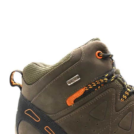 Bottes montantes Dolan cuir/toile marron - 40 à 46