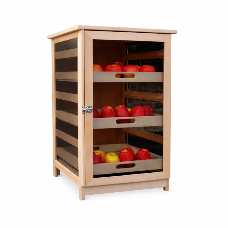 Fruitier en bois 3 tiroirs - 50x59x81 cm pour cuisine ou cave