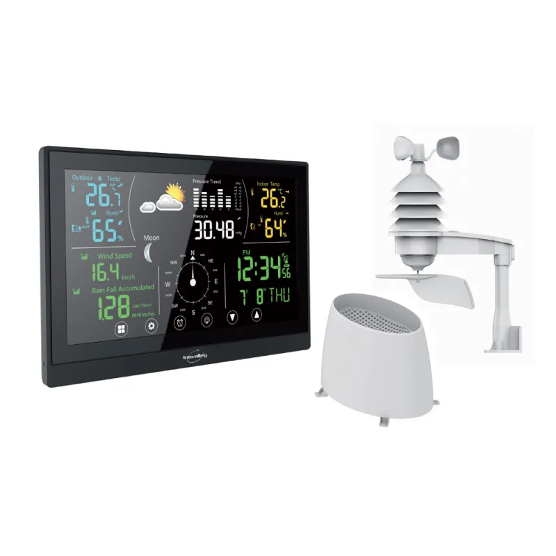 Station météo pro tactile Tx vent/humidité radiopilotée