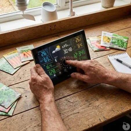 Station météo pro tactile Tx vent/humidité radiopilotée