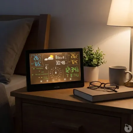 Station météo pro tactile Tx vent/humidité radiopilotée