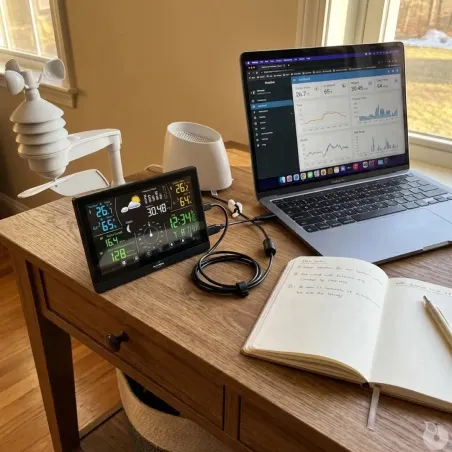 Station météo pro tactile Tx vent/humidité radiopilotée