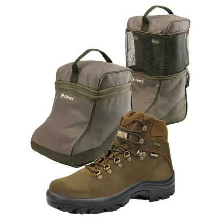Chaussures Pointer cuir marron Gore-Tex® 36-47 + sac 2-en-1