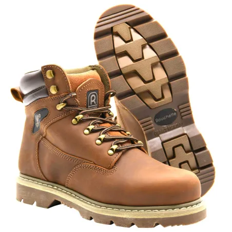 Chaussures Detroit cuir montantes - Marron 40 à 47