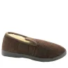 Charentaises laine velours marron semelle PVC 41-46