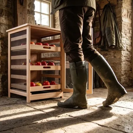 Garde-manger bois 50 cm pour fruits et légumes frais