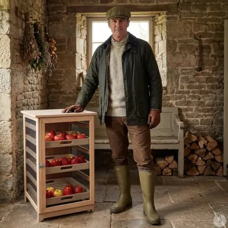 Garde-manger bois 50 cm pour fruits et légumes frais