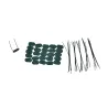 Canisse PVC occultante 1x3m vert - Fixations incluses