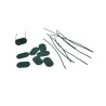 Canisse PVC occultante 1x3m vert - Fixations incluses