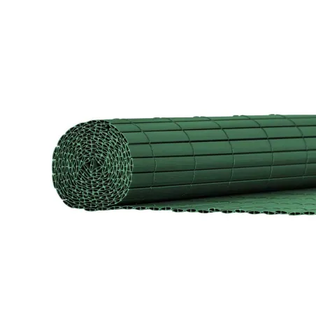 Canisse PVC double face 1x5m vert - Kit fixation inclus