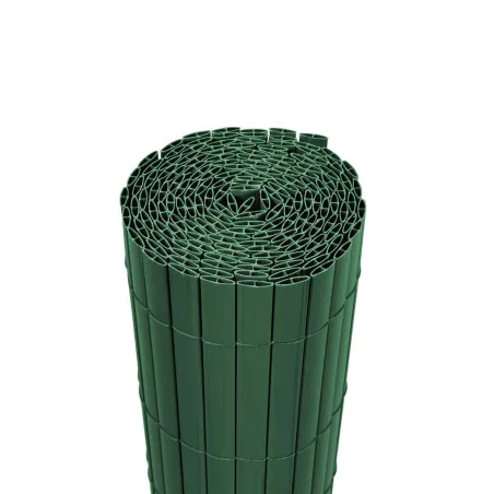 Canisse PVC double face 1x5m vert - Kit fixation inclus