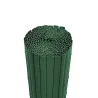 Canisse PVC double face 1x5m vert - Kit fixation inclus