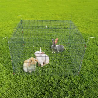 Cage pâturage volaille/lapin - repliable 100x100x50 cm