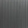 Canisse PVC occultante 1x5m gris - Fixations incluses