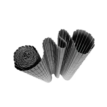 Canisse PVC occultante 1x5m gris - Fixations incluses