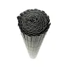Canisse PVC occultante 1x5m gris - Fixations incluses
