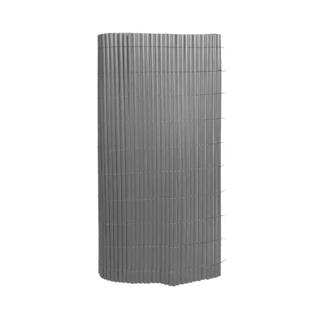 Canisse PVC occultante 1x5m gris - Fixations incluses