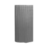 Canisse PVC occultante 1x5m gris - Fixations incluses