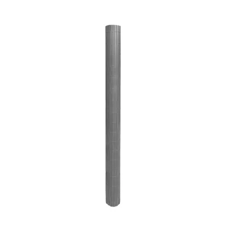 Canisse PVC occultante 1x5m gris - Fixations incluses
