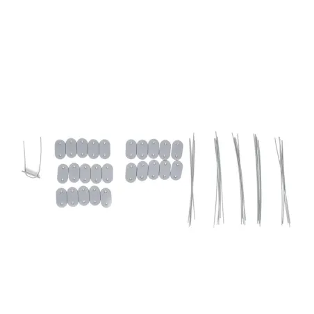 Canisse PVC occultante 1x5m gris - Fixations incluses