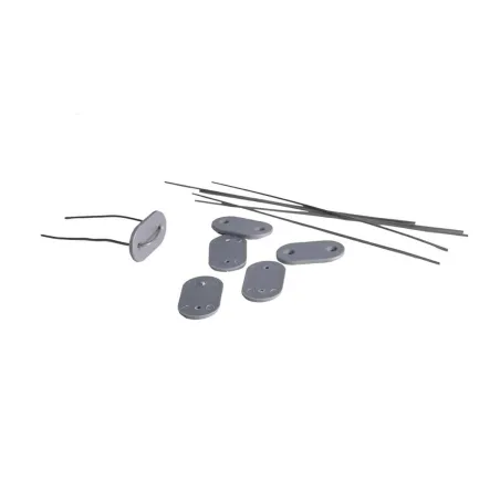 Canisse PVC occultante 1x5m gris - Fixations incluses