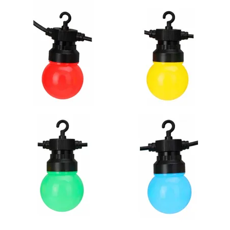 Guirlande LED 20 boules colorées - 14,5 m extérieur