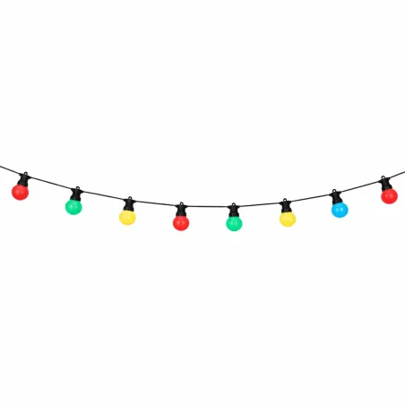 Guirlande LED 20 boules colorées - 14,5 m extérieur