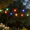 Guirlande LED 20 boules colorées - 14,5 m extérieur