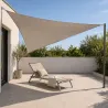 Toile d'ombrage triangulaire 3x3x3m taupe - Jardin & extérieur