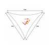 Toile d'ombrage triangulaire 3x3x3m taupe - Jardin & extérieur