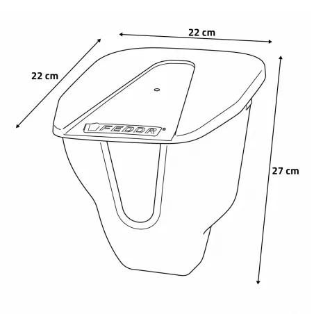 Mangeoire VFeedr 2,5kg anti-gaspi pour volailles
