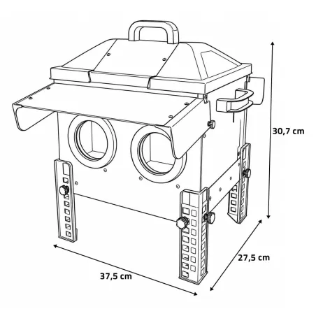 Mangeoire Robust® 12kg - Acier galvanisé anti-pluie