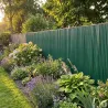 Canisse PVC occultante 1x3m vert - Fixations incluses