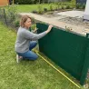 Canisse PVC double face 1x5m vert - Kit fixation inclus