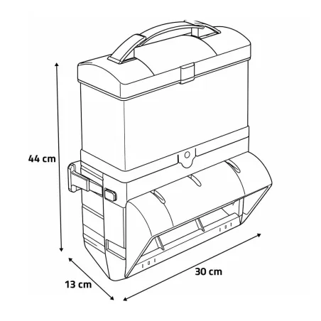 Mangeoire anti-gaspi 10 kg pour grillage et mur - BEC