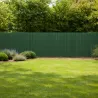 Canisse PVC occultante 1,5x5m vert - Kit fixation inclus