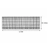 Canisse PVC occultante 1,5x5m vert - Kit fixation inclus
